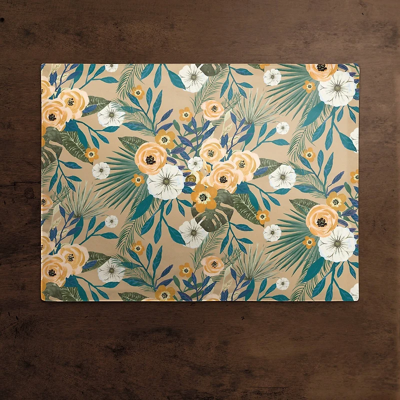 Tropical Floral Cotton Twill Placemat