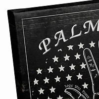 Black Palmistry Guide Canvas Wall Art