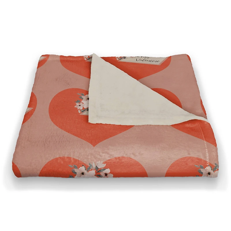 To My Valentine 50" x 60" Coral Fleece Blanket