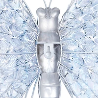 Silver & Blue Butterfly Eclectic Metal Wall Decor