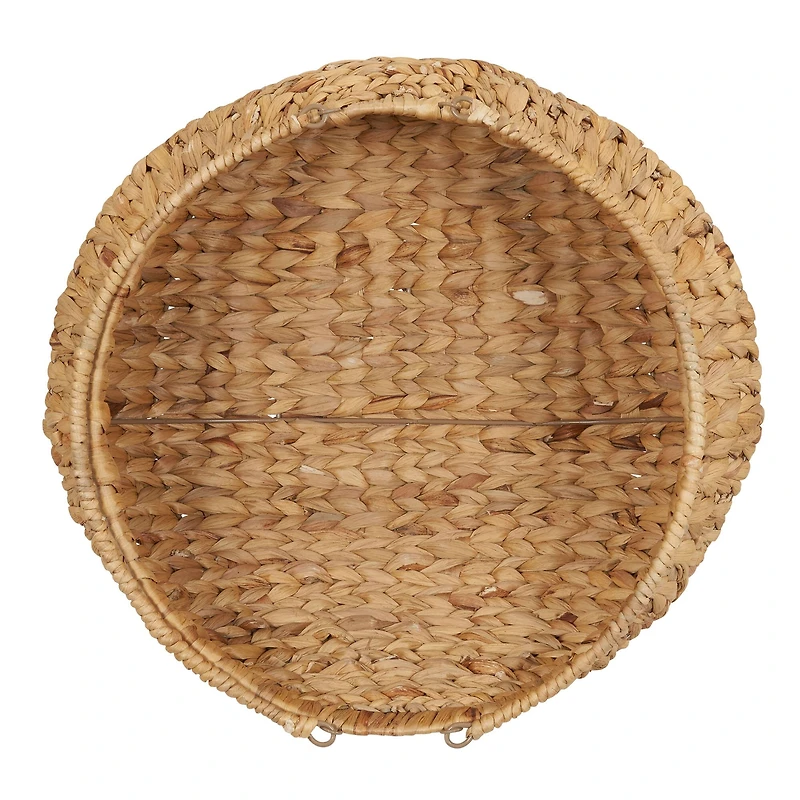 Household Essentials Round Woven Basket with Handles