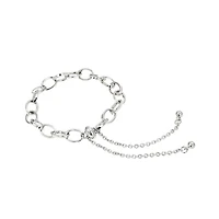 Rhodium Cable Slider Charm Bracelets, 2ct. by Bead Landing™