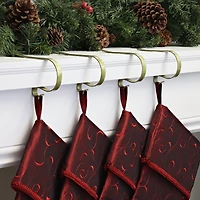 Original MantleClip® Old World Gold Stocking Holders, 4ct. 