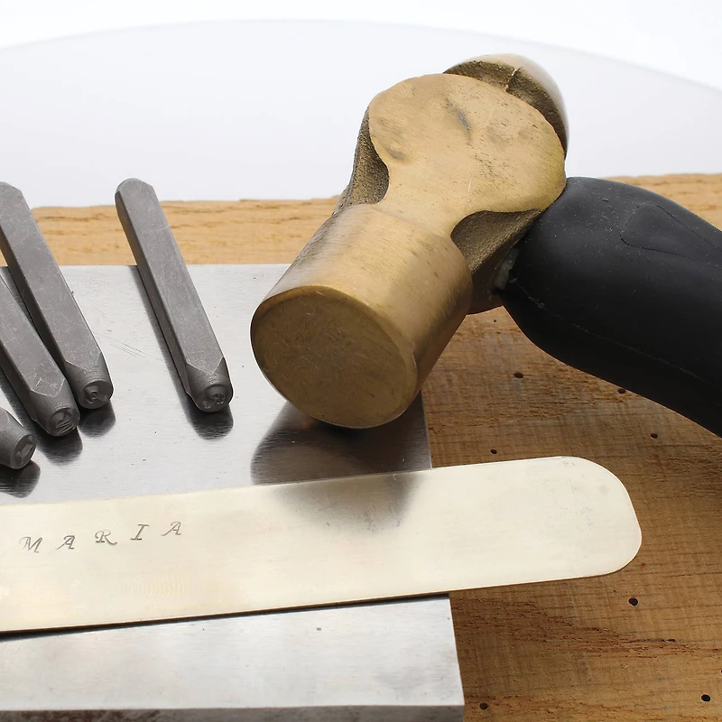 The Beadsmith® 1lb. Brass Ergo Handle Hammer