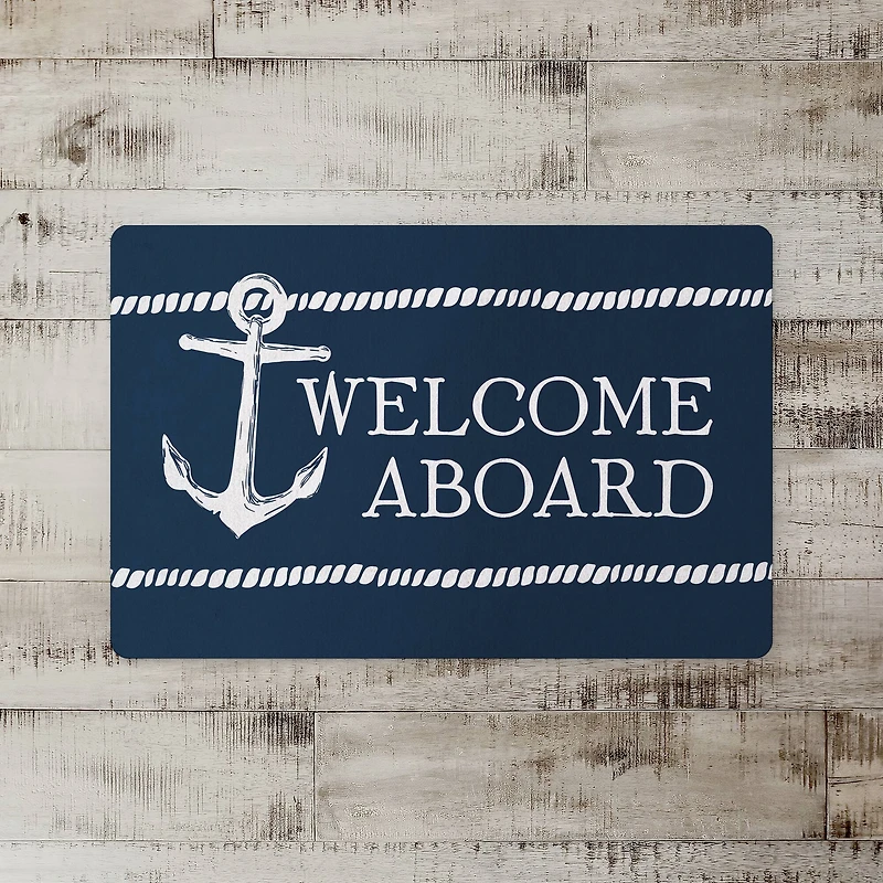 Welcome Aboard Floor Mat, 27" x 18"