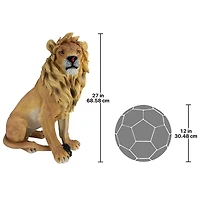 Design Toscano 27" King of Beasts Lion Sculpture