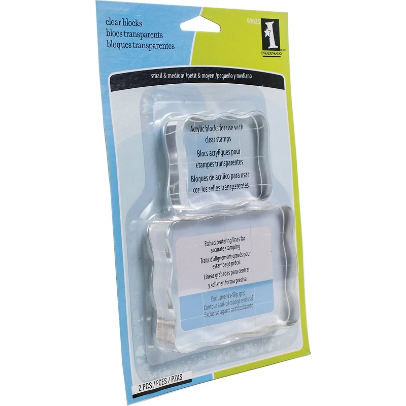 Inkadinkado® Clear On Clear™ Acrylic Blocks Set