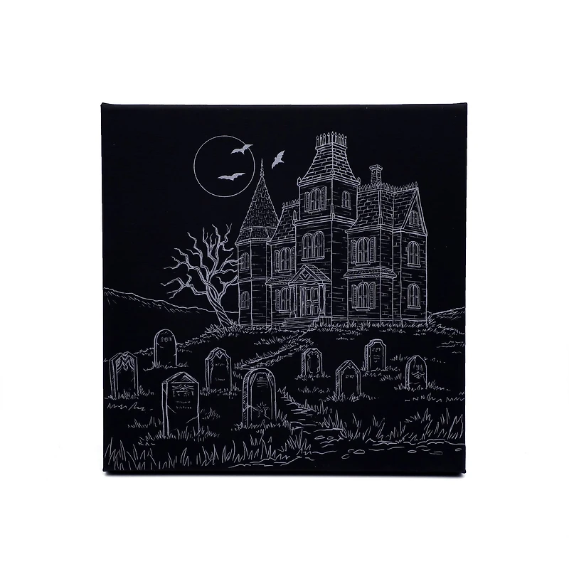 11" x 11" Haunted House Canvas Painting Kit by Craft Smart®