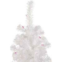 4ft. Pre-Lit White Pine Artificial Christmas Tree