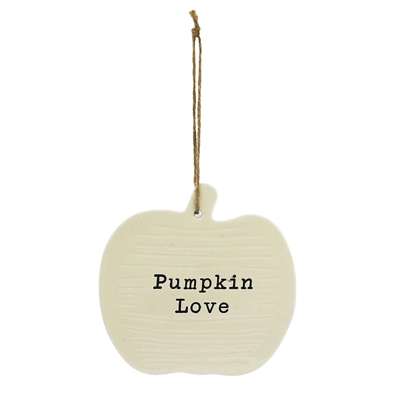 5.5" Pumpkin Love Ceramic Wall Décor by Ashland®