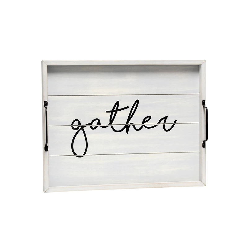 Elegant Designs™ 15.5" Gather Serving Tray with Handles