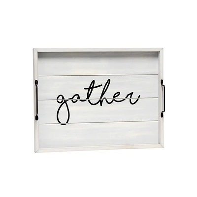 Elegant Designs™ 15.5" Gather Serving Tray with Handles
