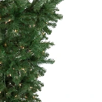 5.5ft. Pre-Lit Medium Upside Down Spruce Artificial Christmas Tree, Clear Lights