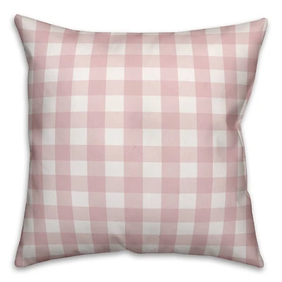 Pink Buffalo Check Throw Pillow