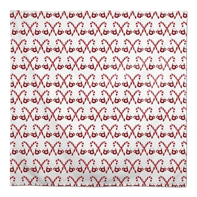 58'' Candy Cane Hot Chocolate Tablecloth