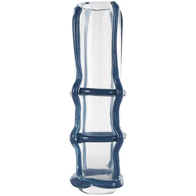 Recycled Glass Vase with Glass Framing