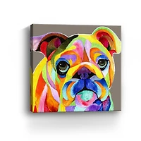 Bulldog Canvas Giclee
