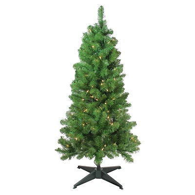 4ft. Pre-Lit Noble Fir Artificial Christmas Tree, Clear Lights