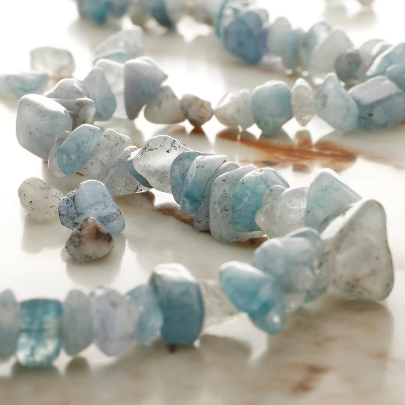 Aquamarine Chip Beads by Bead Landing™