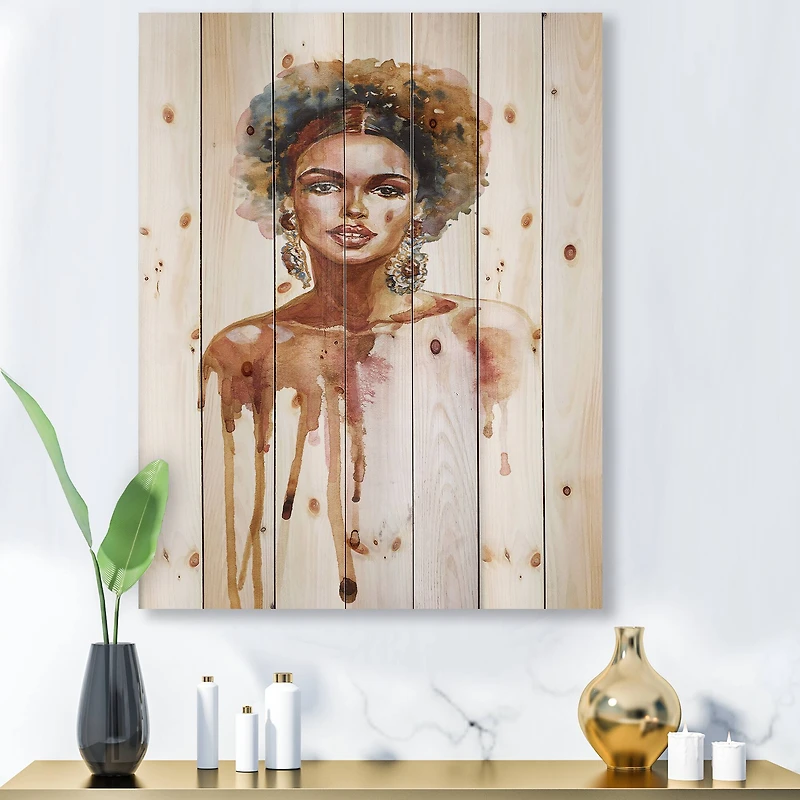 Designart - Portrait of African American Woman XIII