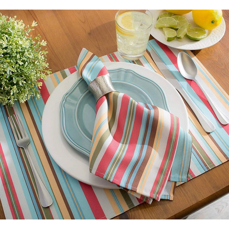 DII® Summer Stripe Outdoor Napkin, 6ct.
