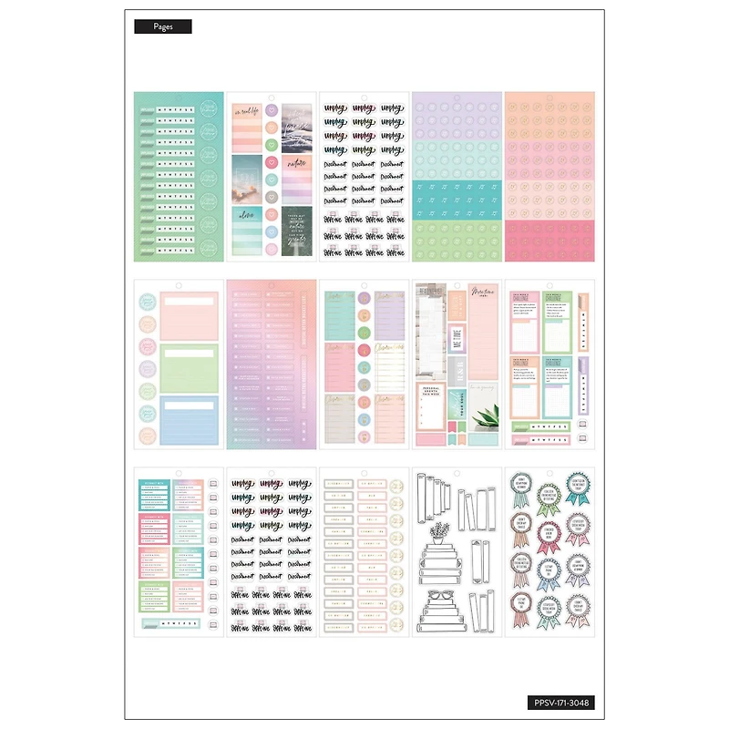 The Classic Happy Planner® Digital Detox Value Pack Stickers