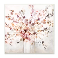 Stupell Industries Abstract Warm Floral Vine Bouquet Expressive Red Flowers,12" x 12"