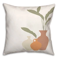 Potted Plants 18" x 18" Throw Pillow