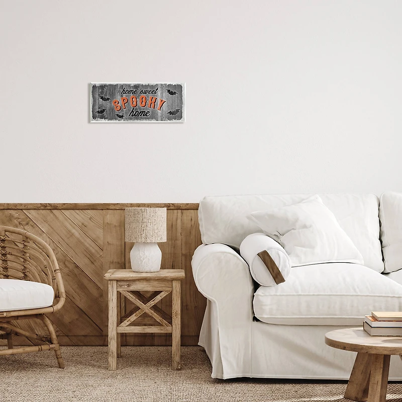Stupell Industries Sweet Spooky Home Sign Wall Plaque Art
