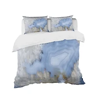 Designart 'Blue agate' Stone Bedding Set