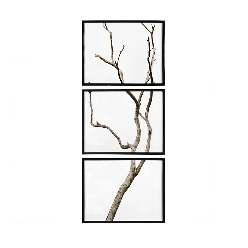 Hello Honey® Black Wood Framed Branch Artwork Set