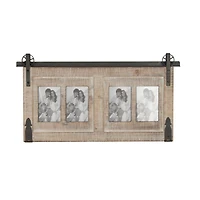 4 Opening Natural 4" x 6" Wood Farmhouse Frame