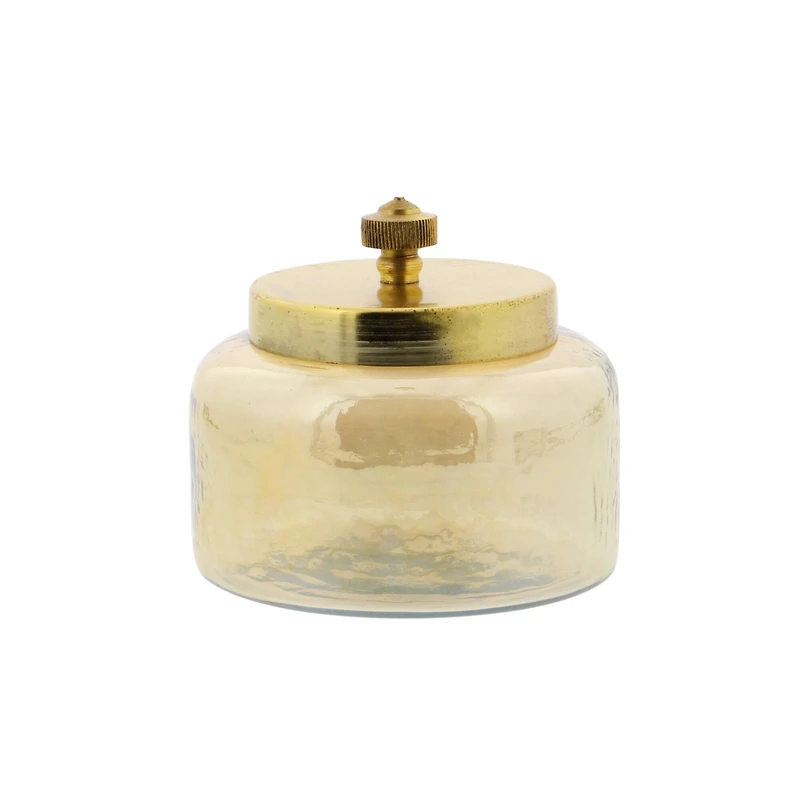 Gold Glass Glam Decorative Jar Set