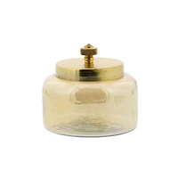 Gold Glass Glam Decorative Jar Set