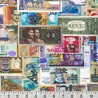 Robert Kaufman Foreign Currency Cotton Fabric