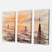 Designart - Panorama of Venice Laguna At Sunset