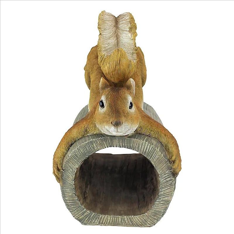 Design Toscano 10.5" Crash the Squirrel Gutter Guardian Downspout Statue