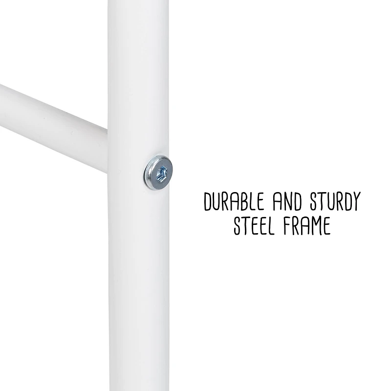 Honey Can Do Gray/White 6-Bin Rolling Cart