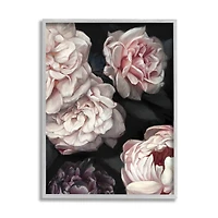 Stupell Industries Clustered Pink and White Florals Elegant Flowers in Frame Wall Art