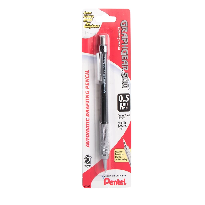 Pentel® GraphGear 500™ 0.5mm Black Drafting Pencil