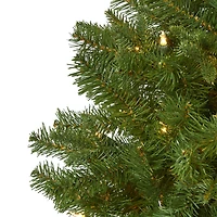5ft. Pre-Lit Vancouver Spruce Artificial Christmas Tree, Warm White LED Lights