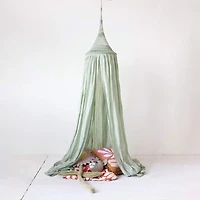 Hello Honey® Mint Hand-Woven Cotton Crocheted Canopy
