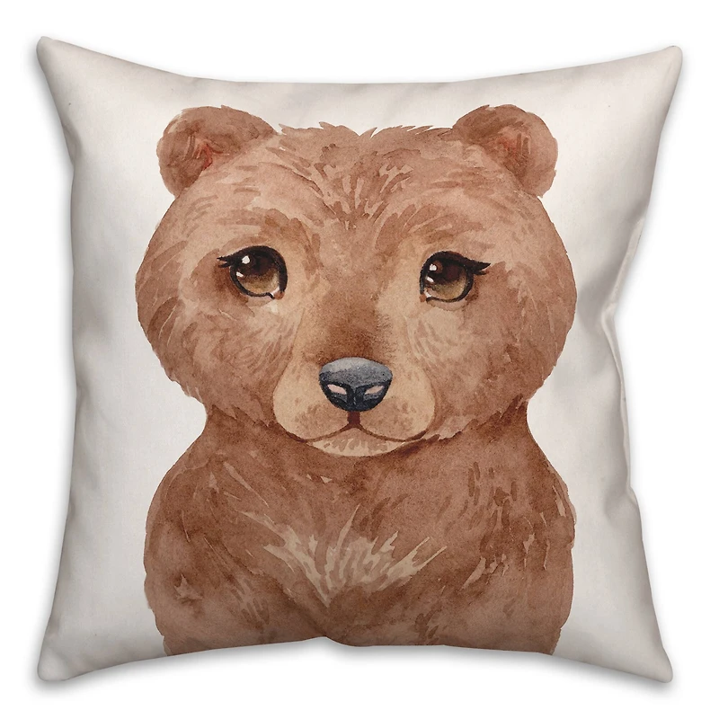 Baby Bear 18" x 18" Throw Pillow