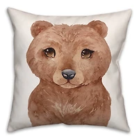 Baby Bear 18" x 18" Throw Pillow