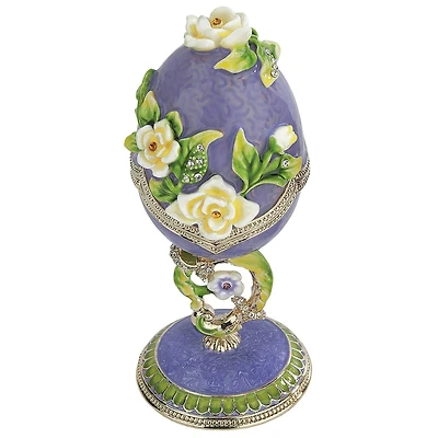 Design Toscano 5" Lavender Romanov-Style Enameled Egg