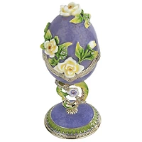 Design Toscano 5" Lavender Romanov-Style Enameled Egg