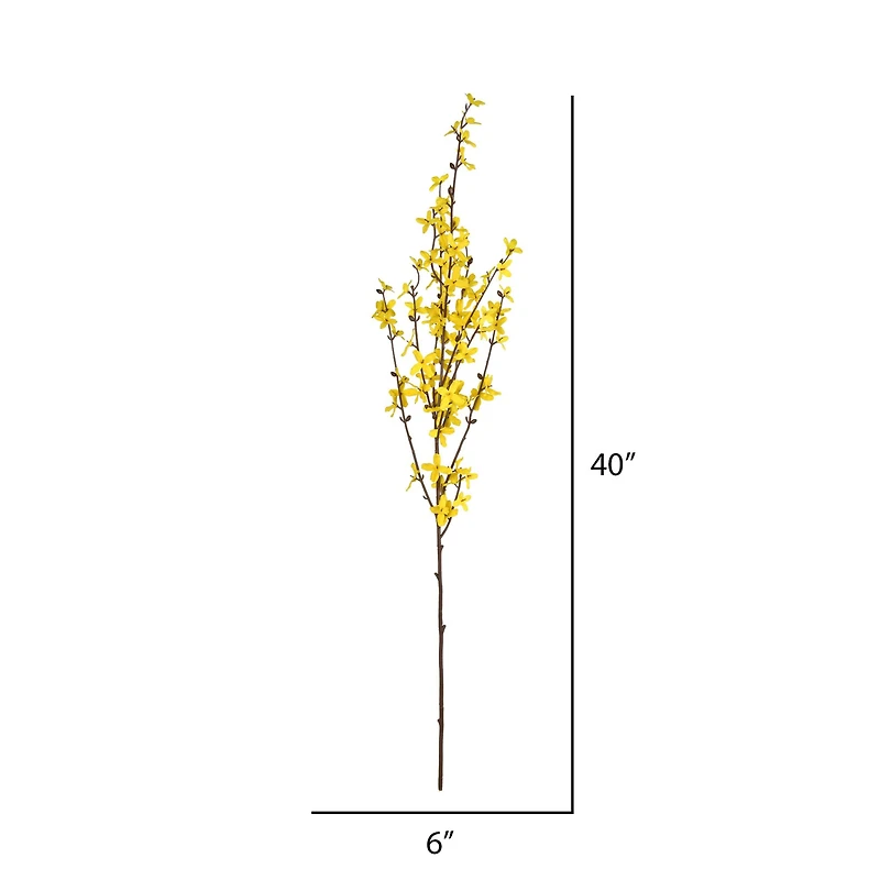 Artificial Yellow Forsythia Flower Spray, 3ct.