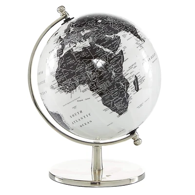 11" White Aluminum Traditional Globe