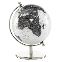 11" White Aluminum Traditional Globe