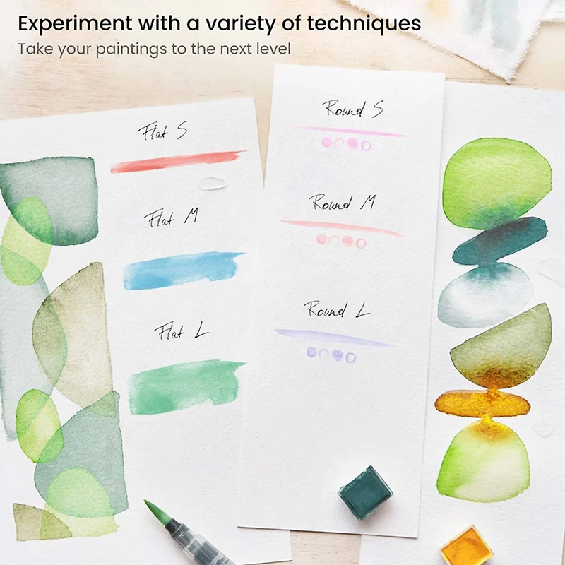 Arteza® Assorted Tip Water Brush Pen Set